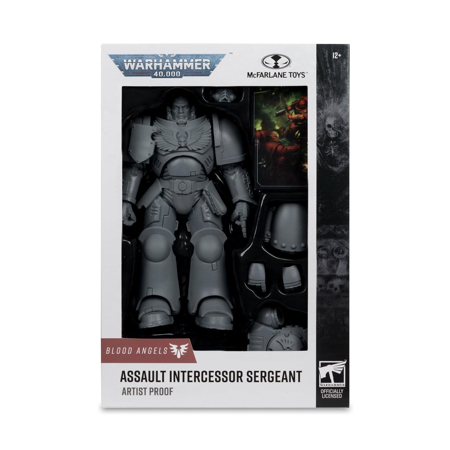 McFarlane Toys- Warhammer 40,000 Assault Intercessor Sergeant (Blood Angel) Artist Proof 7in Figure