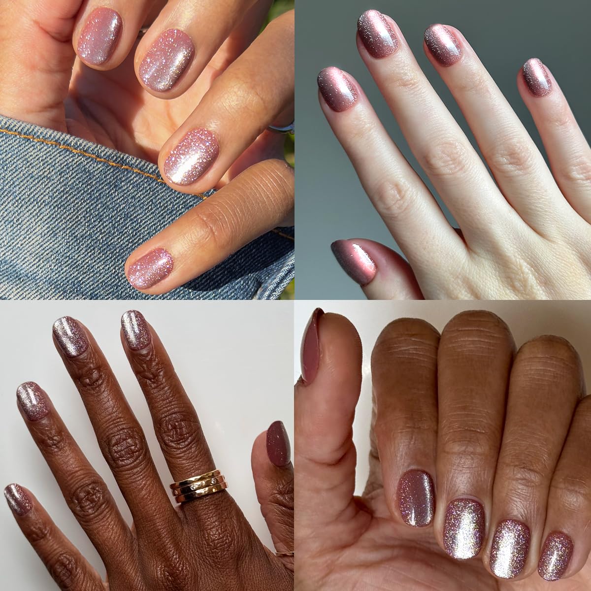 Olive & June Effects Super Stick Mani Press On Nails | Extra Short Round | No Glue Needed | 32 Tab Nails in 16 Sizes | Non-Toxic Tabs | Easy On-Off Beauty & Personal Care Olive & June