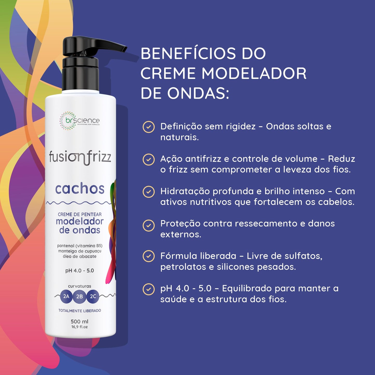 Brscience Curl Cream for Wavy Hair, Curl Defining Cream for 2A, 2B, 2C Waves, Nourishing Hair Cream for Women - Frizz Control, Vegan Curly Hair