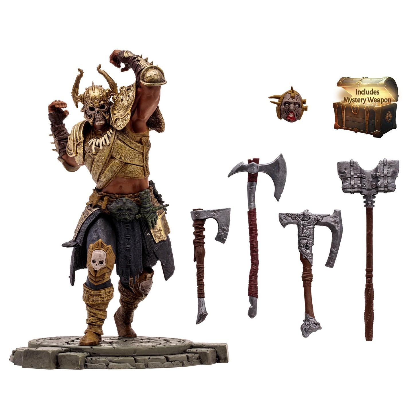 McFarlane Toys - Diablo IV Upheaval Barbarian (Rare) 1:12 Scale Posed Figure