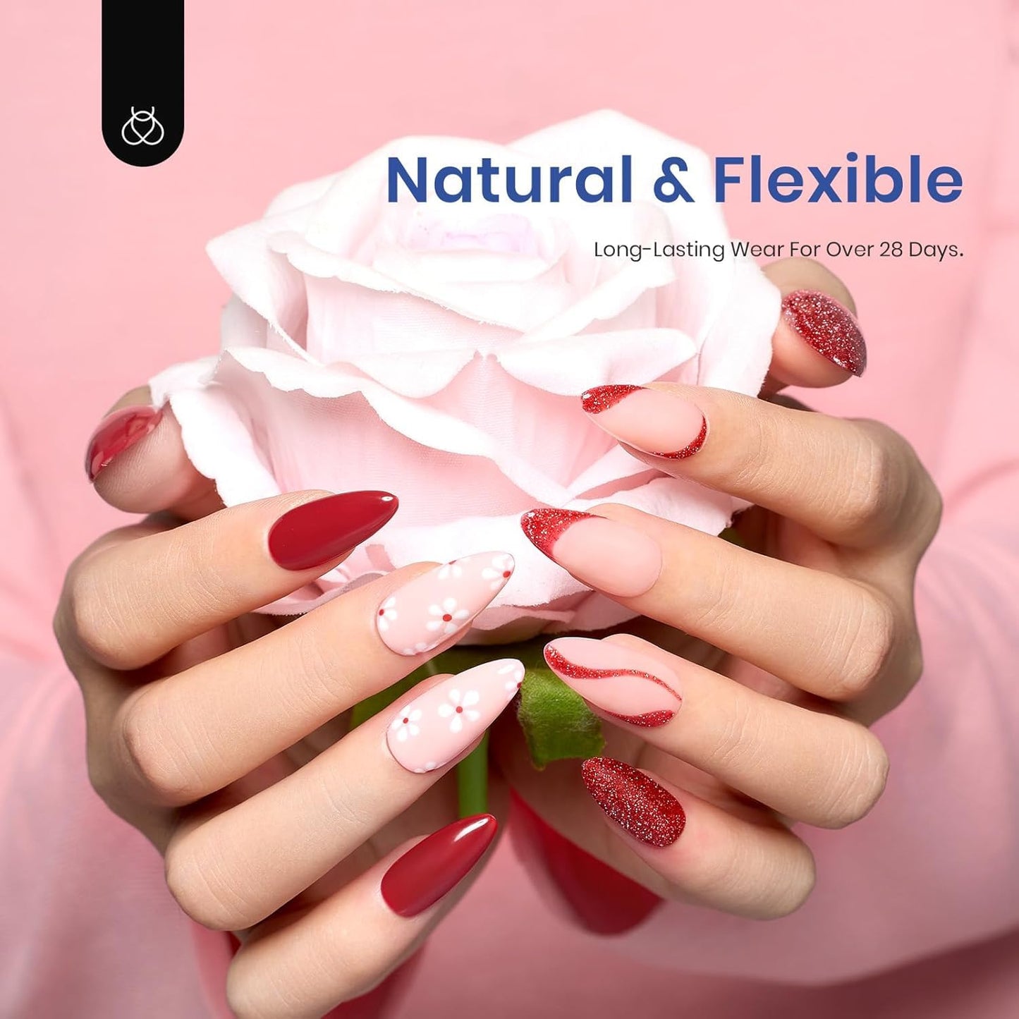 Beetles Gel Nail Kit Etch-X, Almond Medium, 500pcs 12 Sizes Beauty and Personal Care beetles Gel Polish