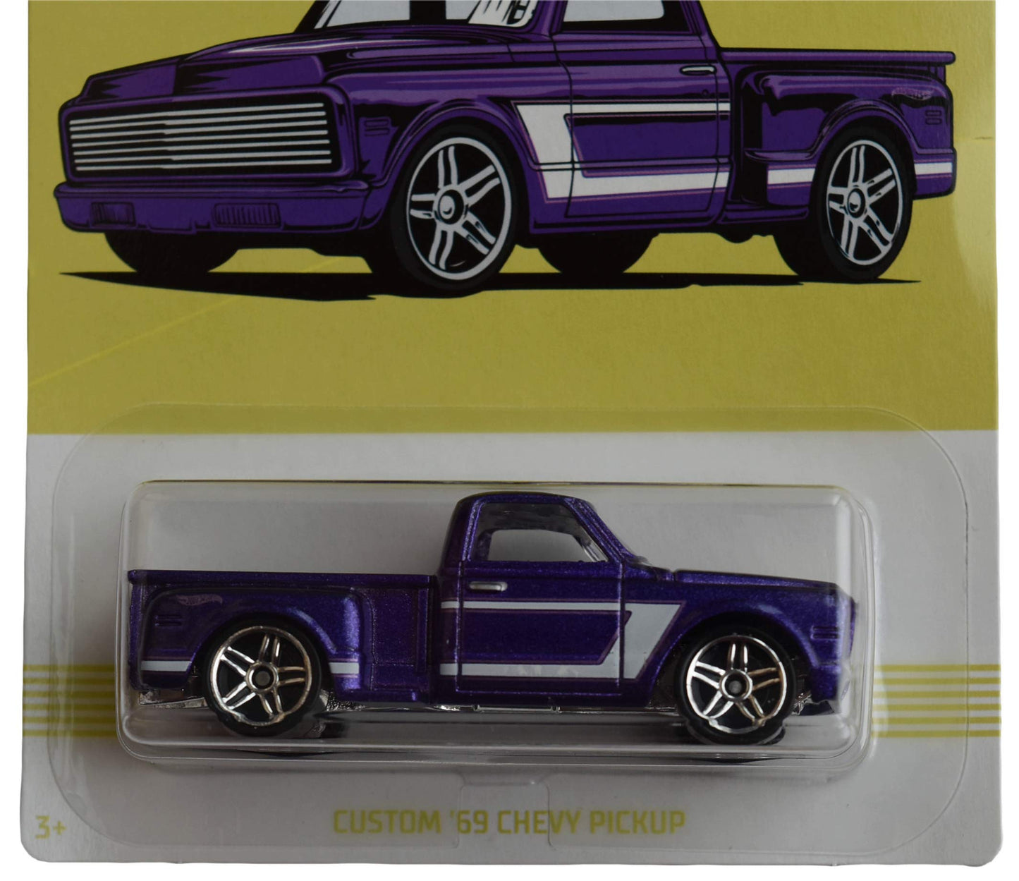 Hot Wheels purple Custom '69 Chevy Pickup 9/10