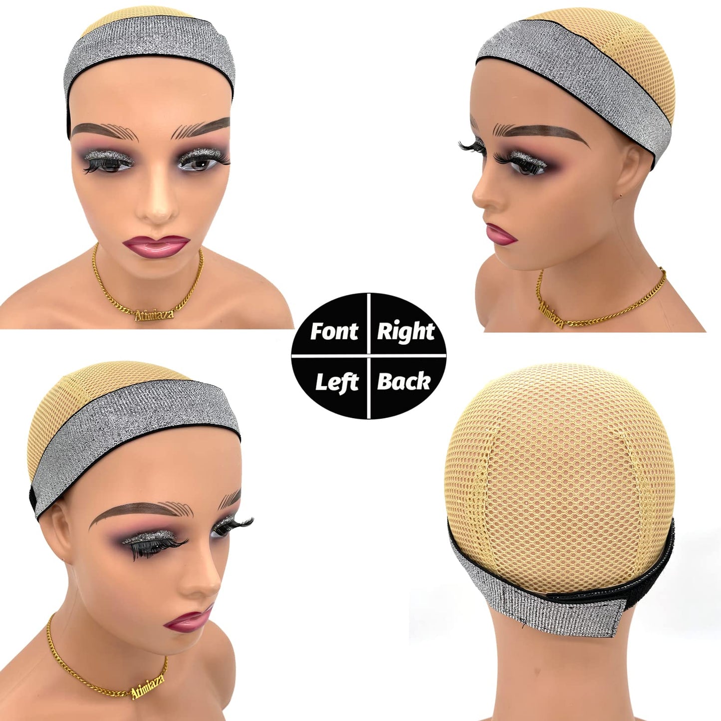 Atimiaza 3 Pcs Elastic Bands for Wigs - Lace Melting, Edge Wrap to Lay Edges (Silver, Leopard, Black Pack) Beauty and Personal Care Atimiaza