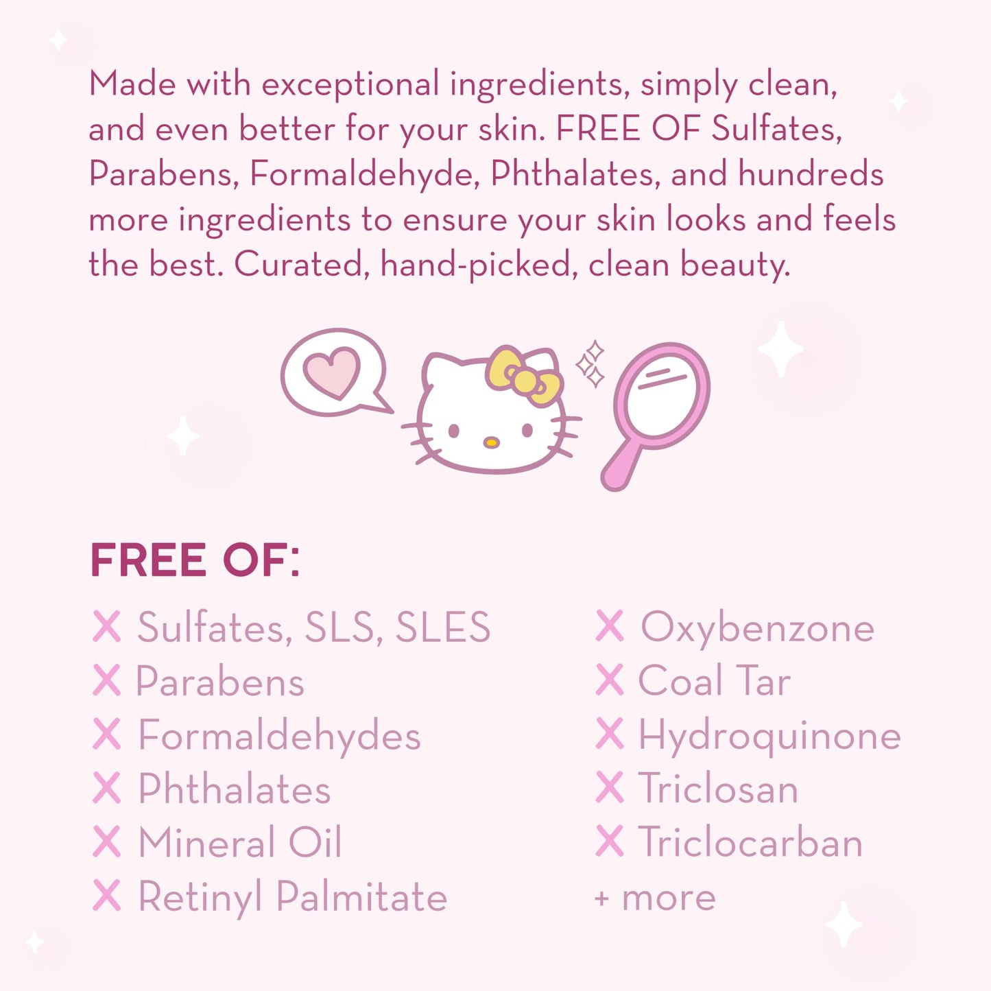 The Crème Shop x Hello Kitty 3-in-1 Complete Cleansing Towelettes - Rose Water & Strawberry - Cleanse, Refresh & Hydrate for Face and Body