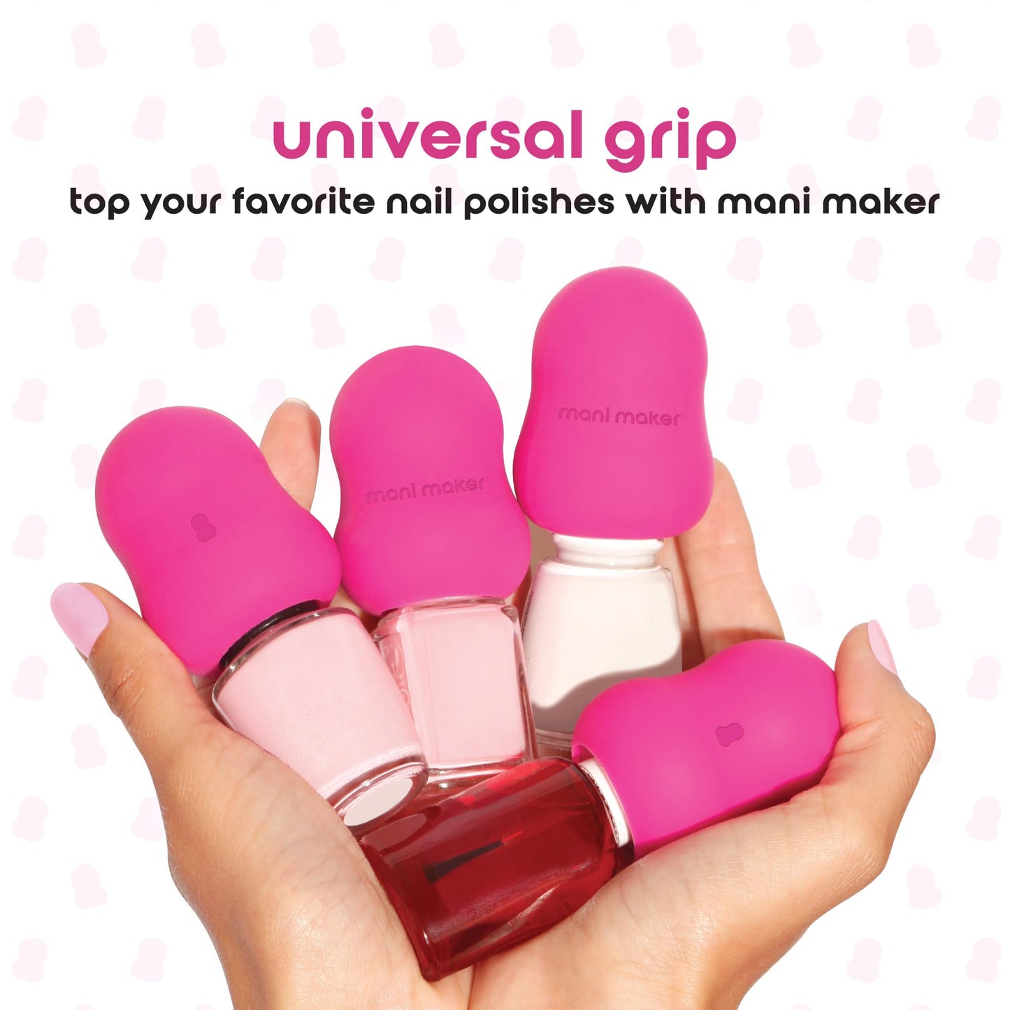 Mani Maker Universal Nail Polish Grip for Precision Painting Perfect for DIY Manicures, Nail Artists, and Professionals - Easy to Use, Suitable