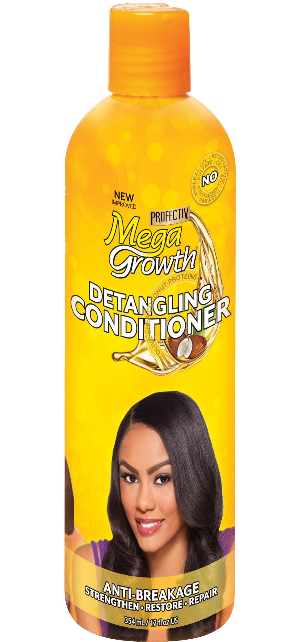 Profectiv Mega Growth Detangling Conditioner, 12 oz (Pack of 3)