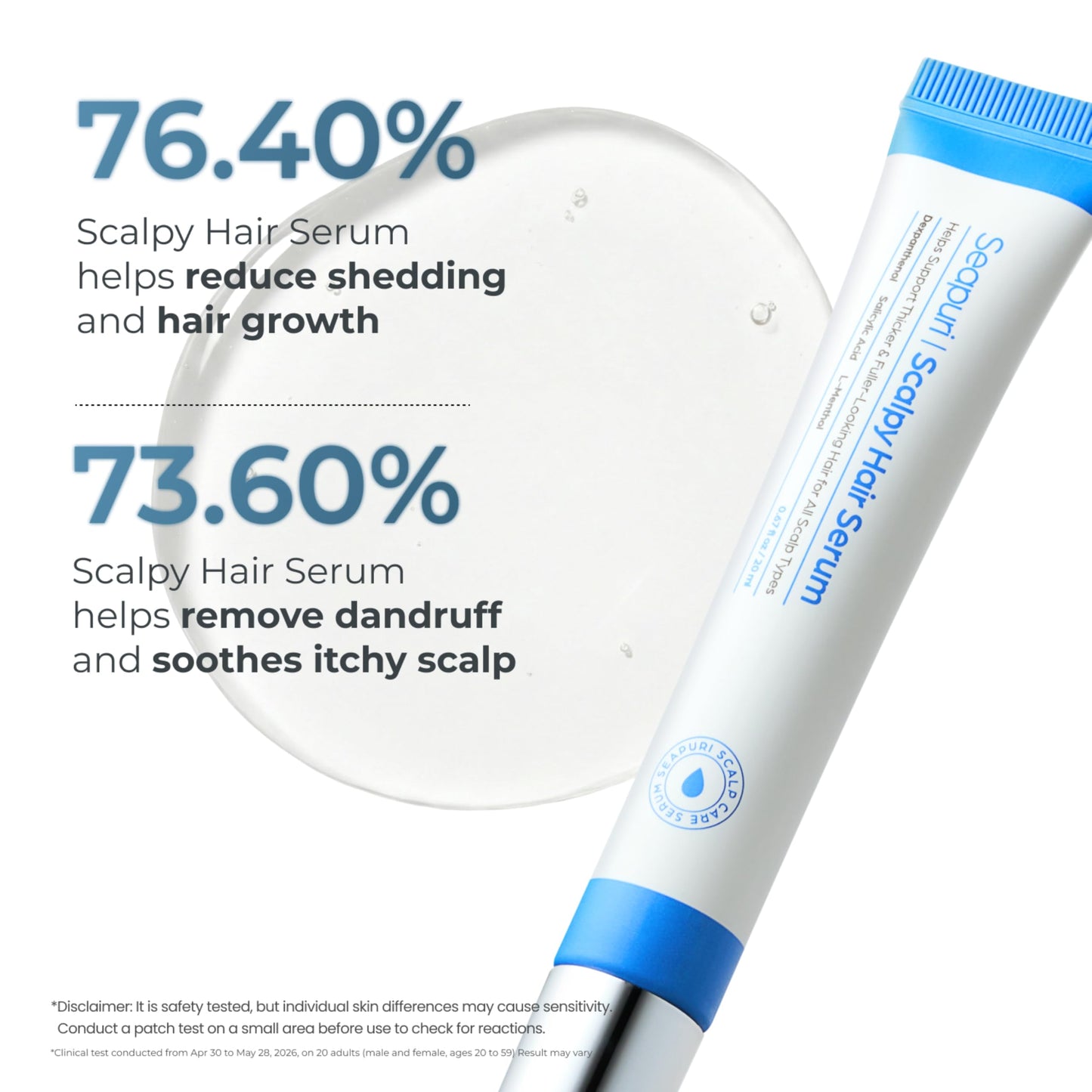 Seapuri Scalpy Hair Growth Serum for Men & Women for Hair Loss & Regrowth | Scalp Treatment with Salicylic Acid, Menthol, Dexpanthenol | Non-Greasy Beauty and Personal Care Seapuri
