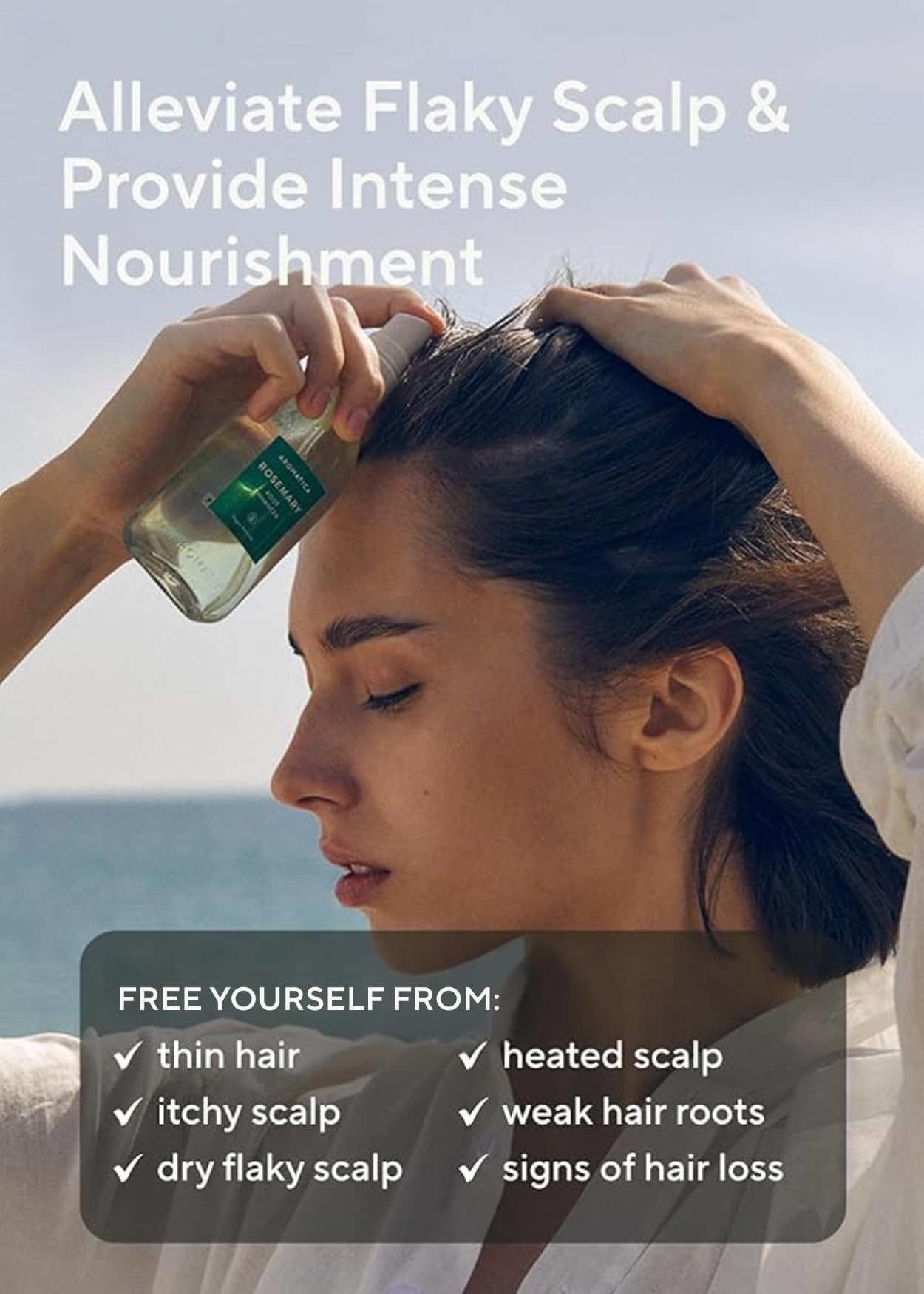 AROMATICA Root Enhancer Rosemary Water for Hair Growth spray Beauty and Personal Care AROMATICA