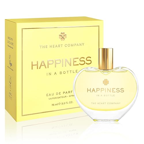 THE HEART COMPANY | Happiness in a bottle | Citrus Perfume for women | Vegan Women's Eau de Parfum | Clean Bergamot Fragrance with Essential Oils 75ml