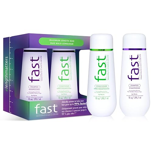 Hair Growth Shampoo & Conditioner Duo - Clinically Proven - Helps Grow Hair 99% Faster in 12 weeks- Biotin, Niacinamide & 8 Amino Acids - All Hair