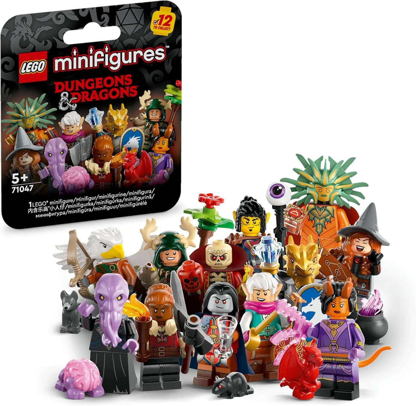LEGO 71047 Dungeons & Dragons Collectible Minifigures - 1 Random Mystery Pack (12 Characters Total to Collect)
