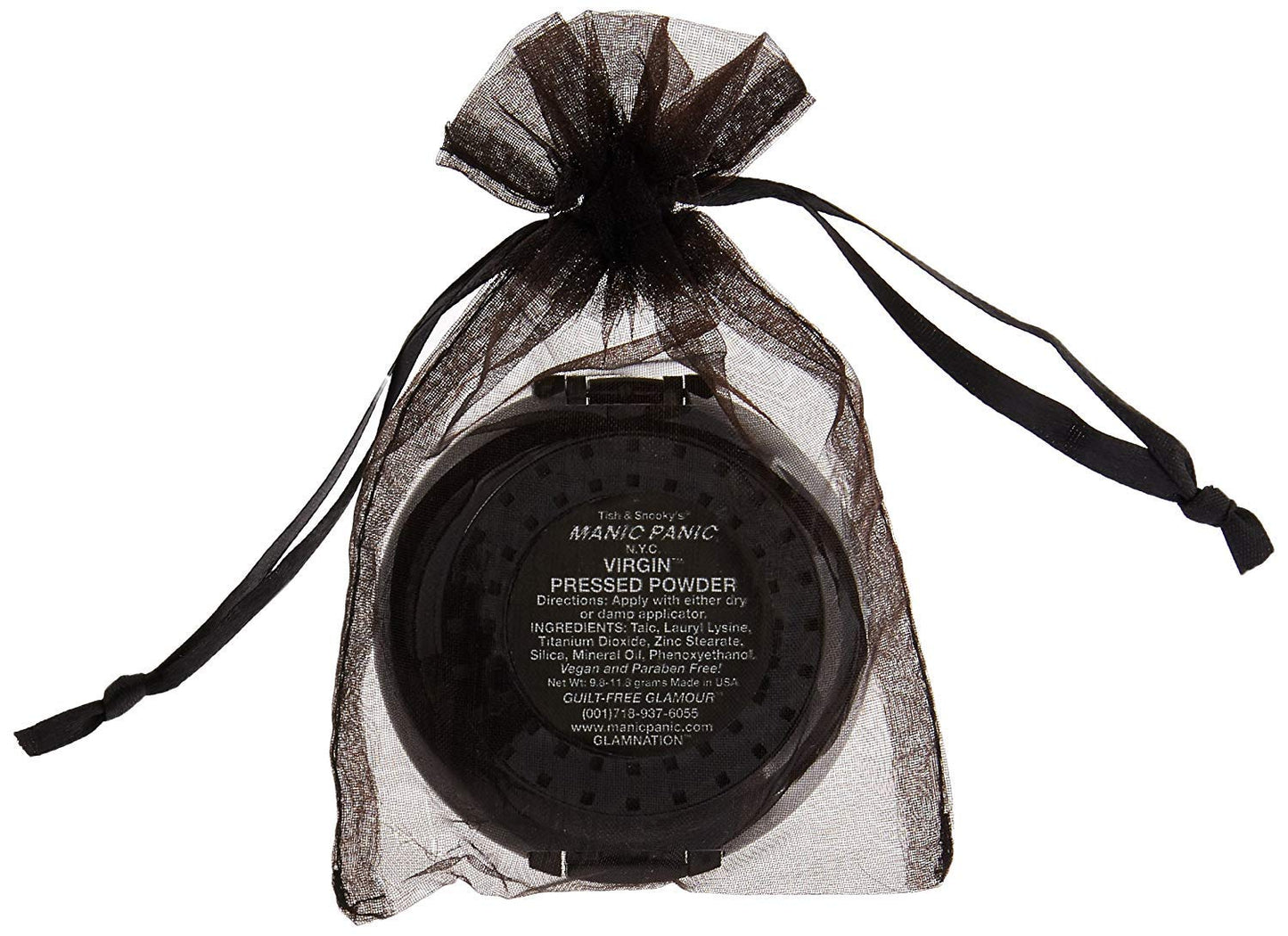 MANIC PANIC Vampyre's Veil Virgin White Pressed Powder - Matte Setting Powder for Cosplay, Theatrical & Goth Makeup - Full Coverage Face Makeup