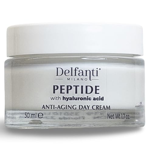 Delfanti-Milano • PEPTIDE with Hyaluronic Acid • ANTI-AGING DAY CREAM • Made in Italy