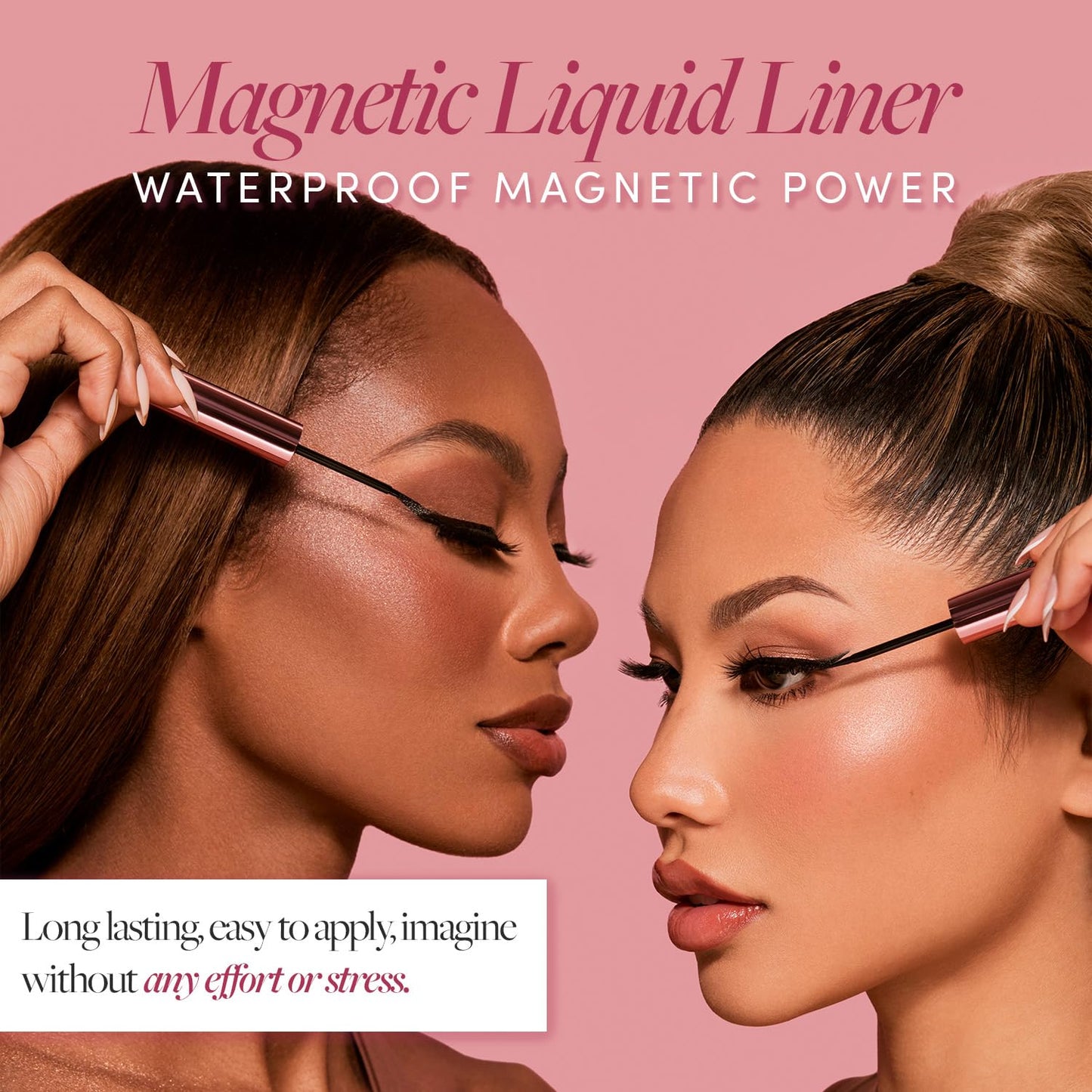 Glamnetic Magnetic Eyeliner, Liquid Black, for Eyelashes - Waterproof & Smudge Proof Liner | All-Day Hold for Magnetic Lashes, Quick-Drying