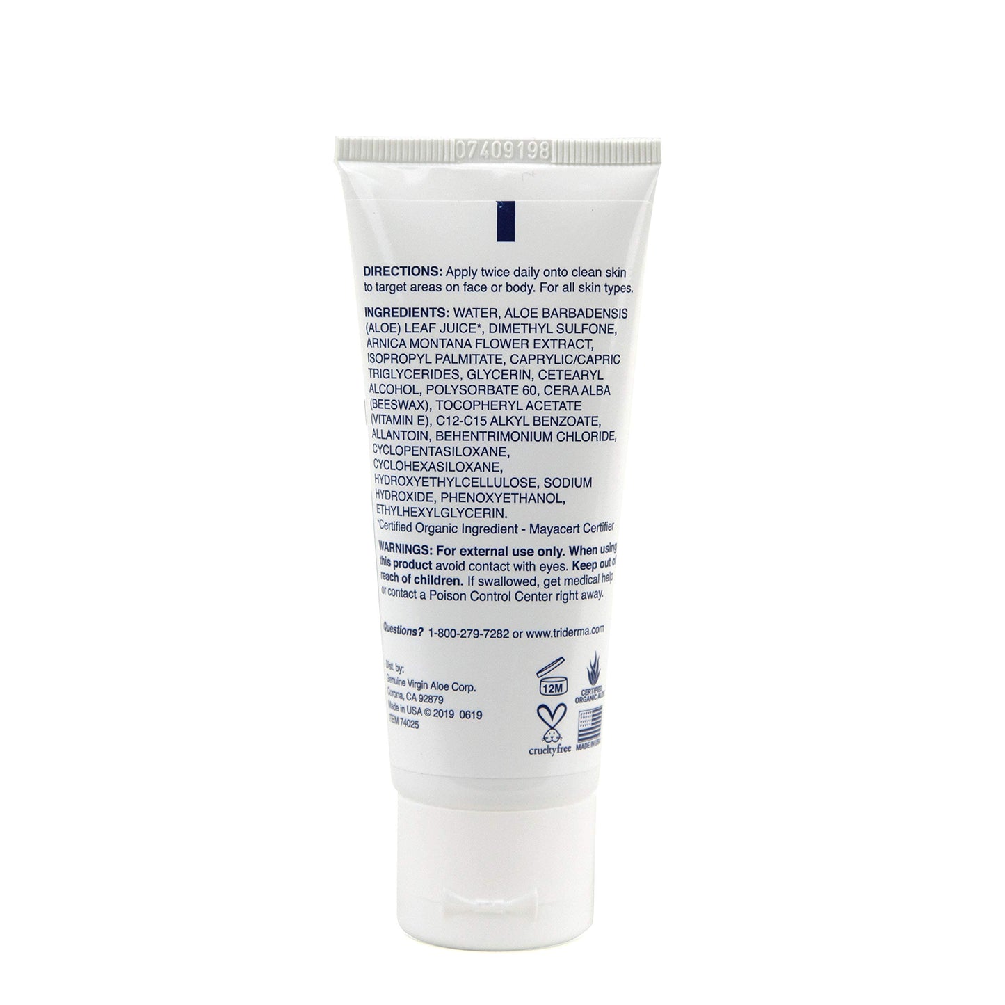 TriDerma Vein Defense Healthy Cream 2.2 Ounces Helps Improve the look of Spider Veins and Under Eye Dark Circles