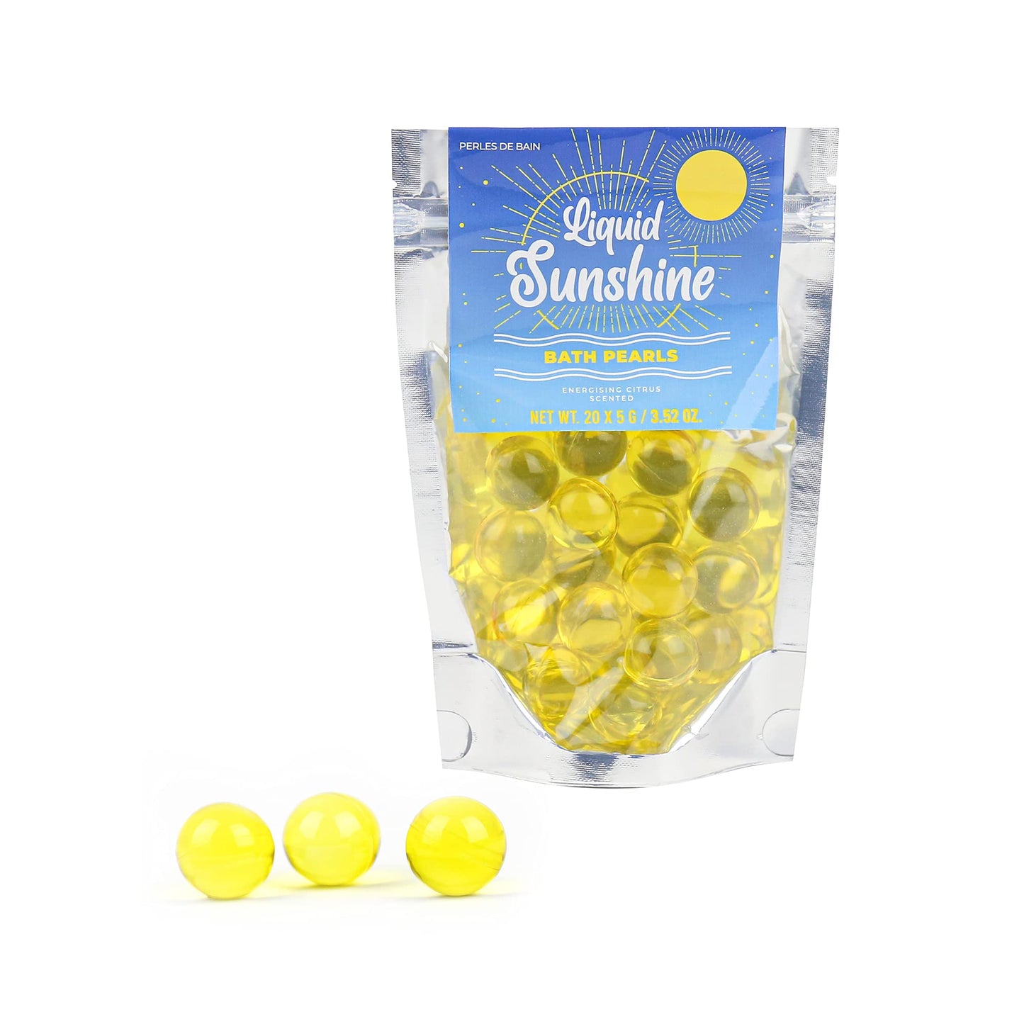 Gift Republic Bath Pearls Liquid Sunshine 20-Pack Citrus Scent Beauty and Personal Care Gift Republic
