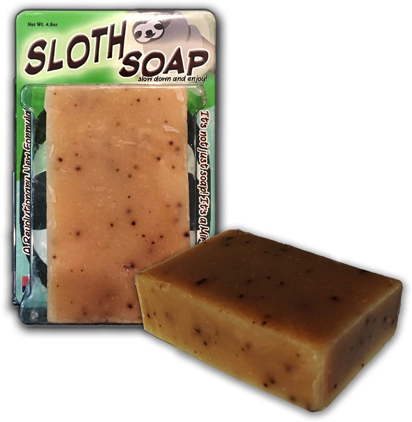 Gears Out Bodacious Bath Sloth Soap Handcrafted Bath Soap Made with Coffee Grounds, 1 Bar Beauty & Personal Care Gears Out