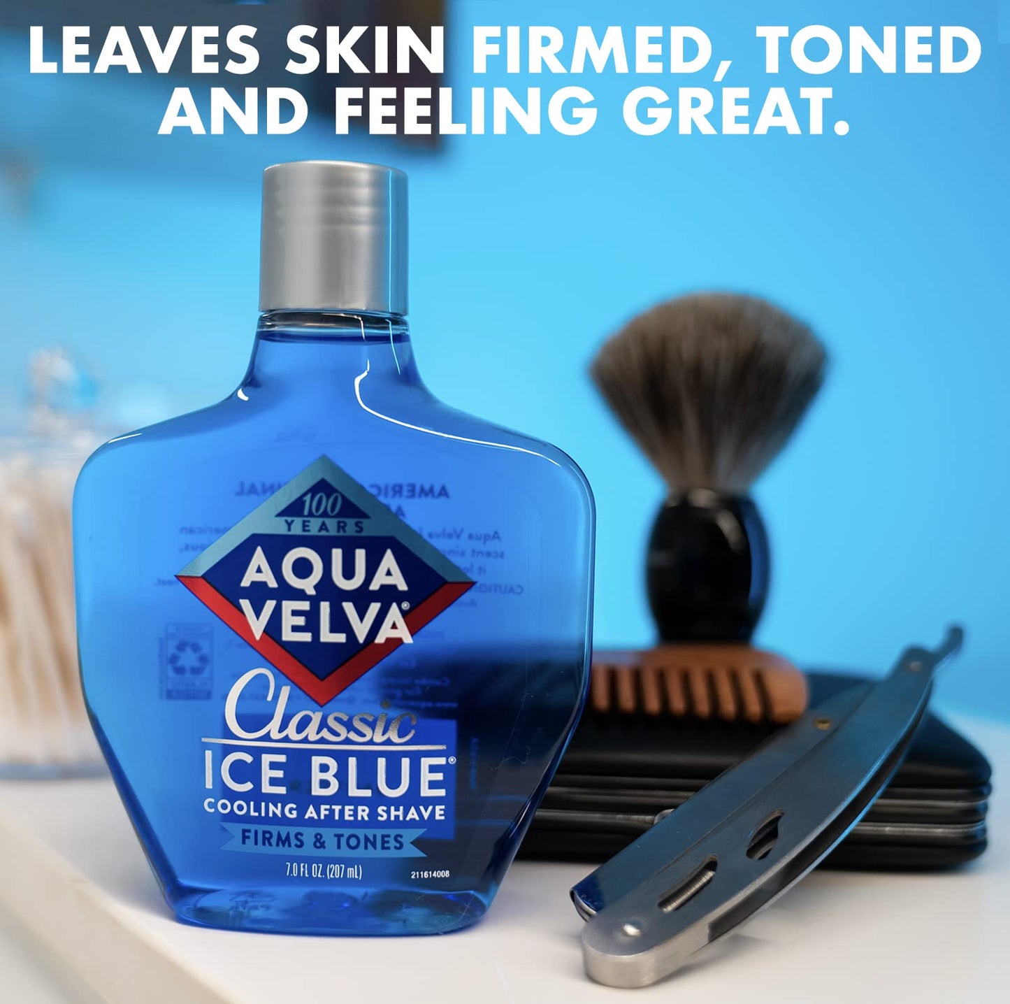 Aqua Velva After Shave, Classic Ice Blue, Soothes, Cools, and Refreshes Skin, 7 Ounce Beauty and Personal Care Aqua Velva