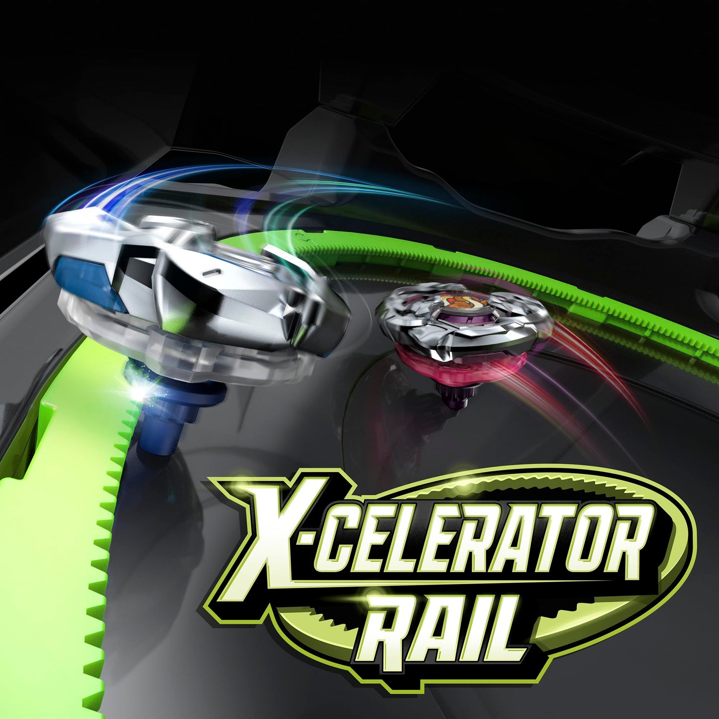 Beyblade X Xtreme Battle Set with Beystadium Arena Featuring X-Celerator Rail, 2 Right-Spinning Top Toys, 2 Launchers, Toys for Boys and Girls, 8+