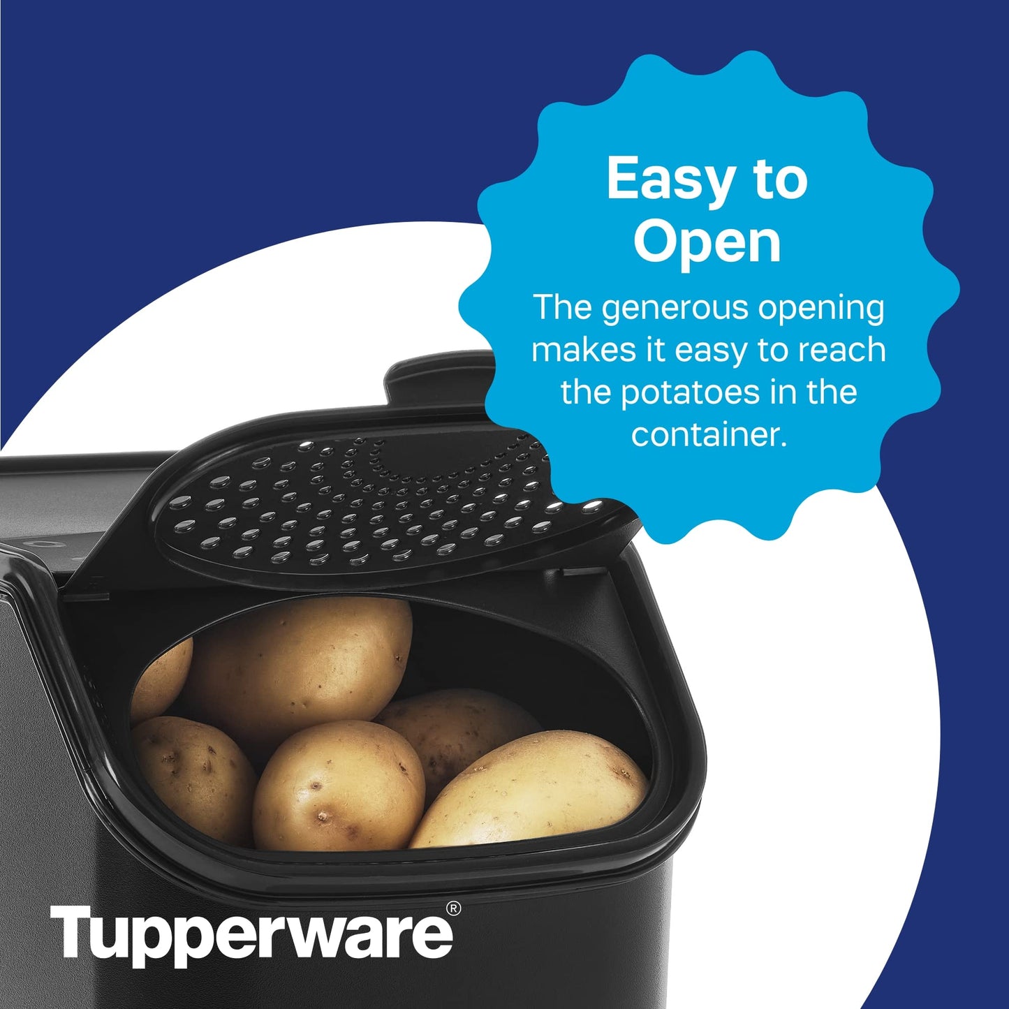Tupperware Brand Potato Smart Container - Extends the Shelf Life of Potatoes, Including Sweet Potatoes - Easy to Clean