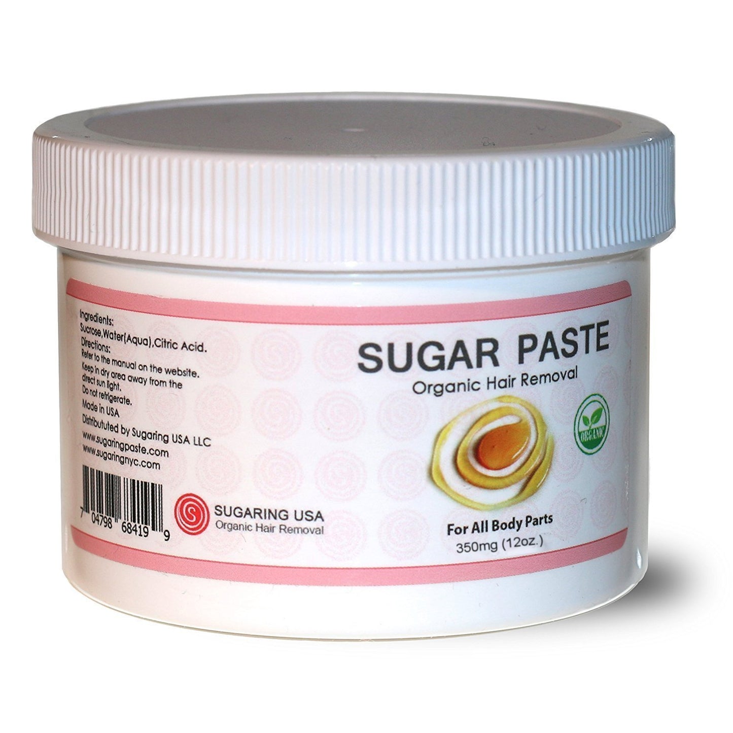 Sugaring Paste for Home Use on Bikini Brazilian Legs Waxing 12oz with 8pcs Sugaring Strips & Plastic Applicator Beauty and Personal Care Sugaring NYC