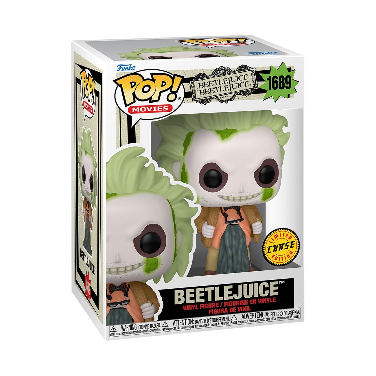 Funko Pop Movies: Beetlejuice Beetlejuice - 1/6 Odds for Rare Chase Variant - (Styles May Vary) - Collectable Vinyl Figure - Gift Idea - Official…
