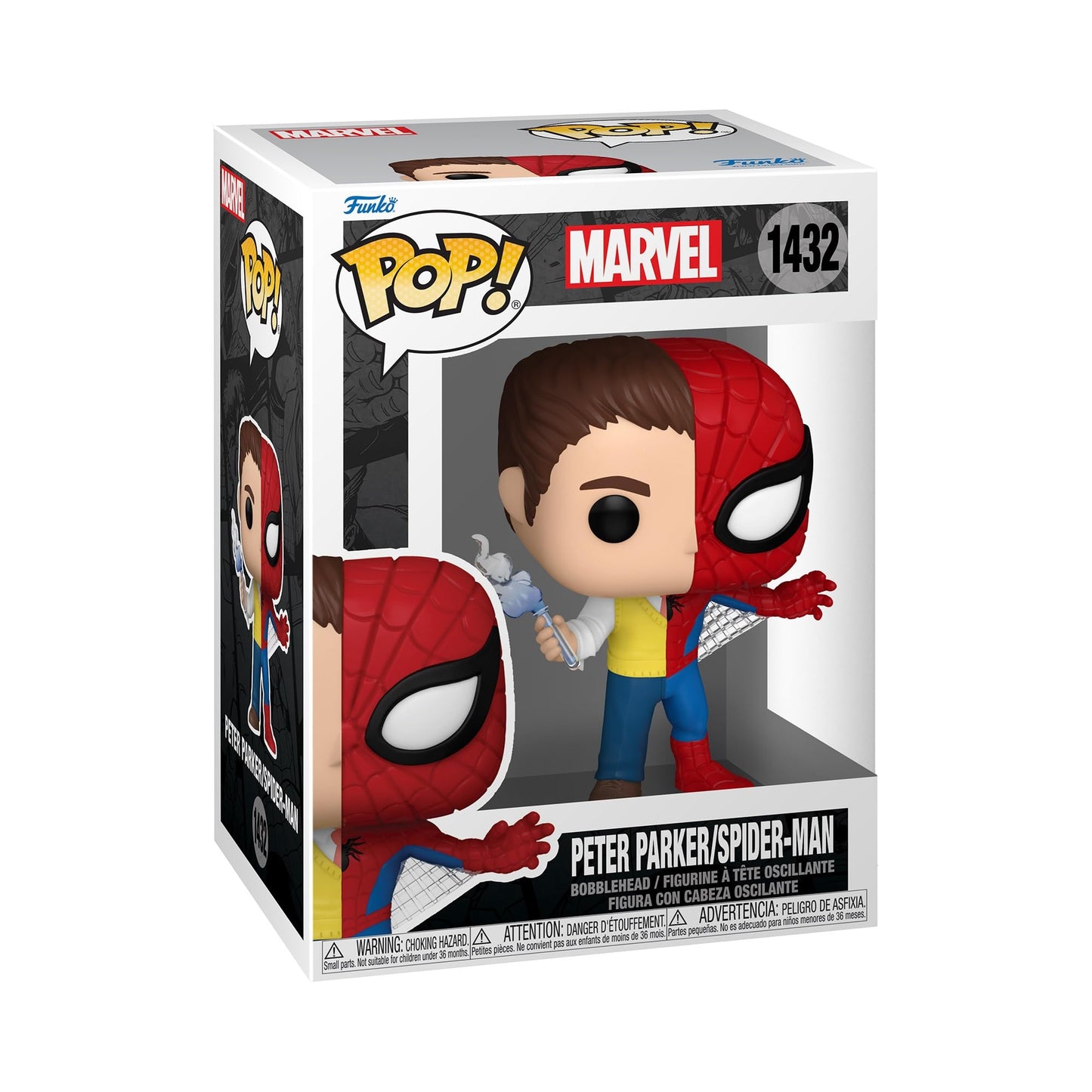 Funko POP Marvel: Split - Spider-Man - Spider-Man/Peter Parker - Marvel Comics - Collectable Vinyl Figure - Gift Idea - Official Merchandise…