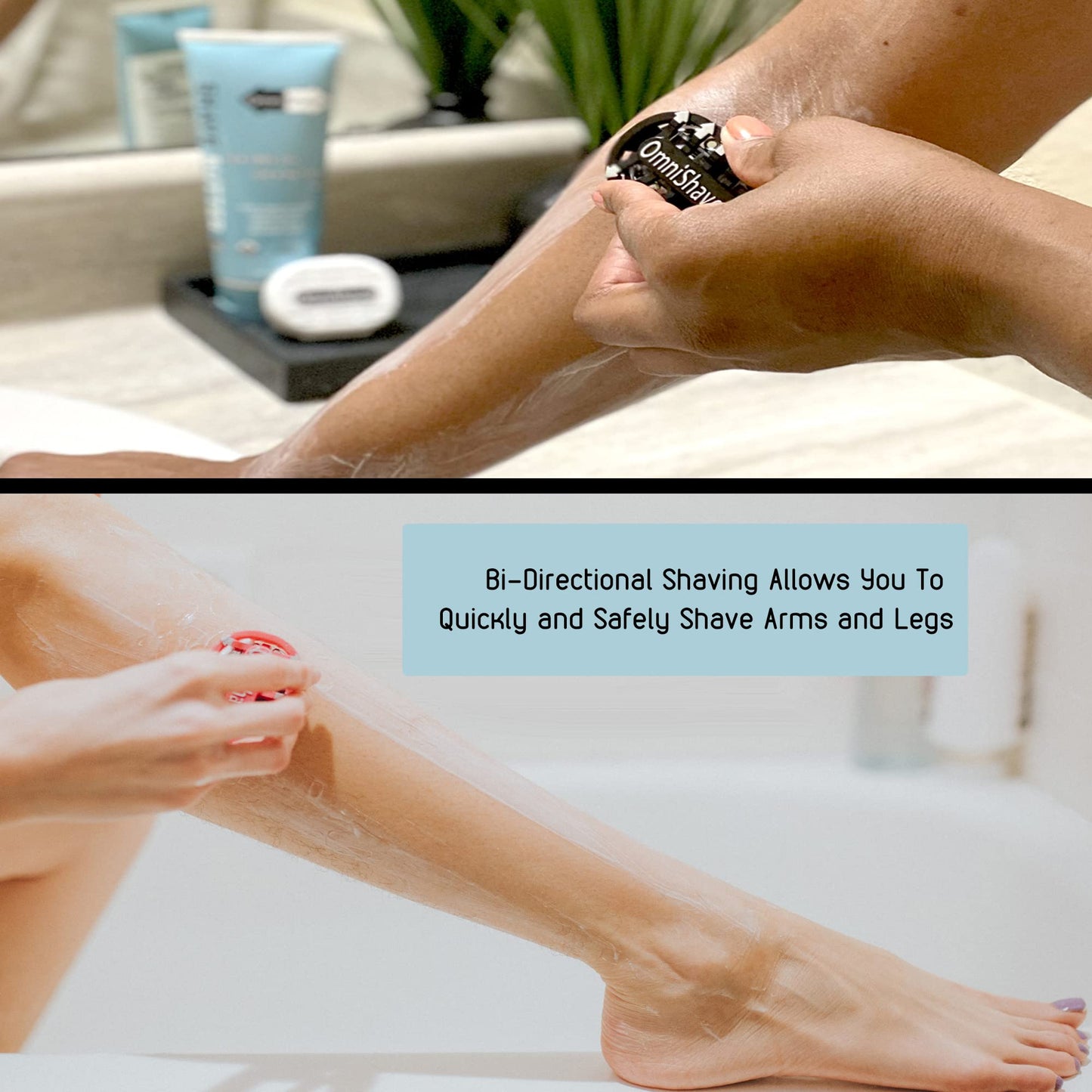 Premium Omnishaver with Cartridge Kit - The Fastest Way to Shave Head, Legs, Arms, Body - an Alternative to Disposable Shaving Razors Self Cleans Beauty and Personal Care OmniShaver