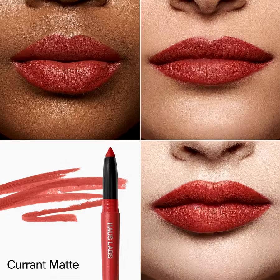 HAUS LABS BY LADY GAGA Le Monster Lip Crayon - Currant Matte & ENTEL Aloe vera Sheet Masque (BONUS)