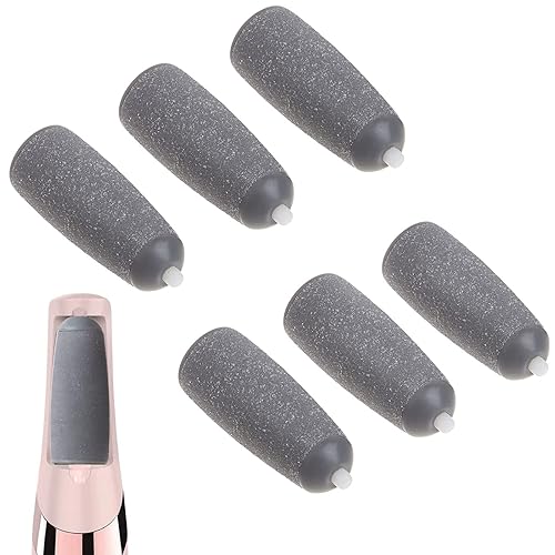 PAI4LEISI 6 Coarse Pedicures Replacement Heads for Flawless Pedi Electric Tool Foot File,Pedi Replacement Roller Head fit Finishing Touch Flawless