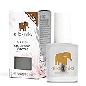 ella+mila In a Rush - Fast Dry Top Coat Nail Polish - Quick Dry Clear Nail Polish with High Gloss Shine - Long Lasting Top Coat - No UV Light Needed