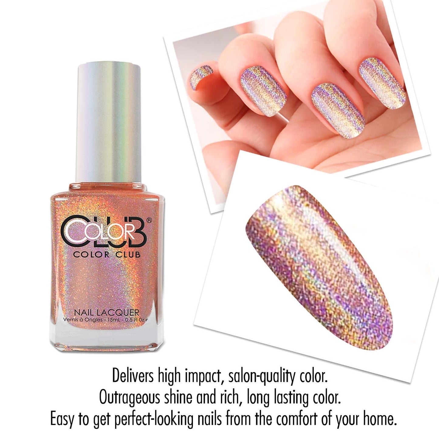 Color Club Cosmic Fate Color Club Halo Hues Nail Lacquer .5 Fl Ounce - 15 Ml, 0.5 fluid_ounces Beauty & Personal Care Color Club