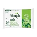 Simple Kind To Skin Micellar Makeup Remover Wipes - Face Wipes Instantly Remove Waterproof Makeup - Enriched with Vitamin B5 and E - Vegan - 20 pc