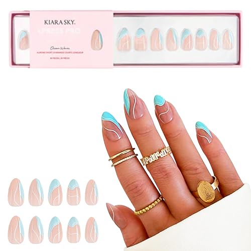 KIARA SKY PROFESSIONAL NAILS XPRESS PRO 100% ACRYLIC PRESS ON NAILS (Ocean Waves) Beauty & Personal Care KIARA SKY