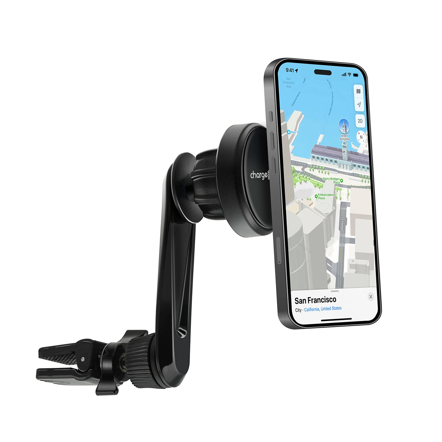 CHARGEWORX Magnetic Car-Vent Phone Mount, Universal Phone Holder with Secure Lock and Quick Release, Adjustable Arm, 360-Degree Rotating Capability…