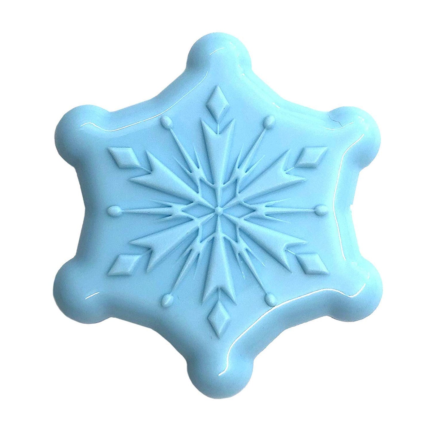 Taste Beauty (1) Disney Frozen II Lip Gloss - Snowberry Flavored - Light Blue Snowflake Shaped Flip Open Container - Net Wt. 0.1