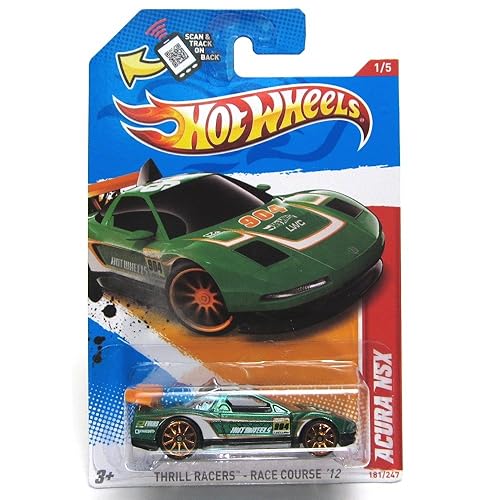 2012 Hot Wheels Thrill Racers - Racecourse Acura NSX Green #181/247