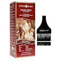 Surya Brasil All Natural HENNA Hair Color CREAM Plant Extracts, Semi-Permanent for Grey Coverage (with Brush) Brazil (LIGHT BROWN)
