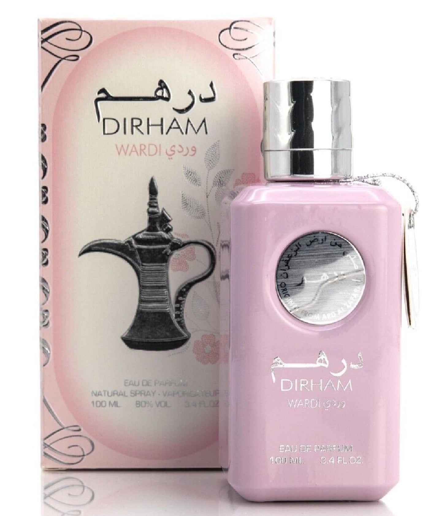 Ard al Zaafaran Perfumes Dirham Wardi Eau de Parfum Spray for Women, 3.4 Ounce