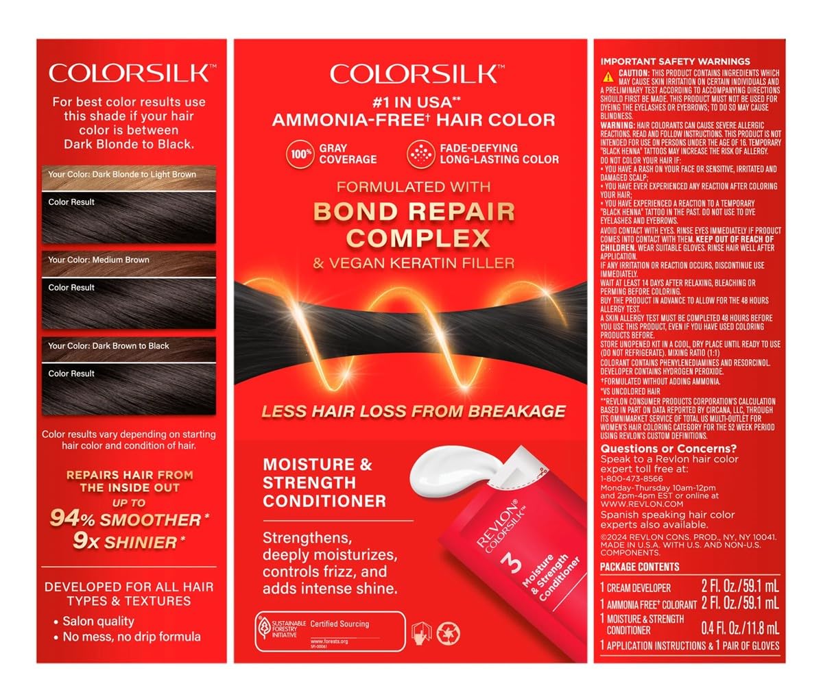 Revlon Colorsilk #11 Soft Black (Pack of 3)