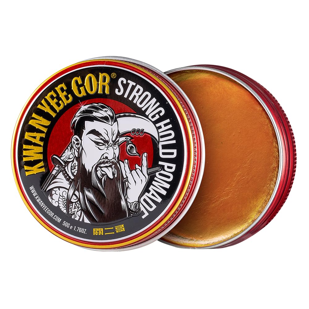 KWAN YEE GOR Strong Hold High Shine Hair Pomade 1.76oz for Men Styling