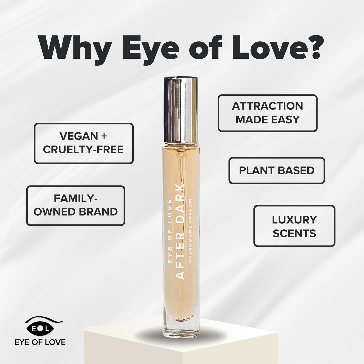 Eye Of Love After Dark Pheromone Parfum for Women, 10ml Travel Size, Warm Evening Fragrance for Nighttime Wear Beauty & Personal Care EOL EYE OF LOVE