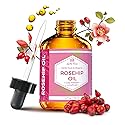 Leven Rose Rosehip Seed Oil for Face 4 oz - Pure Rosehip Oil for Face - Unrefined Cold Pressed Rosehip Oil for Body - Nighttime Face Moisturizer