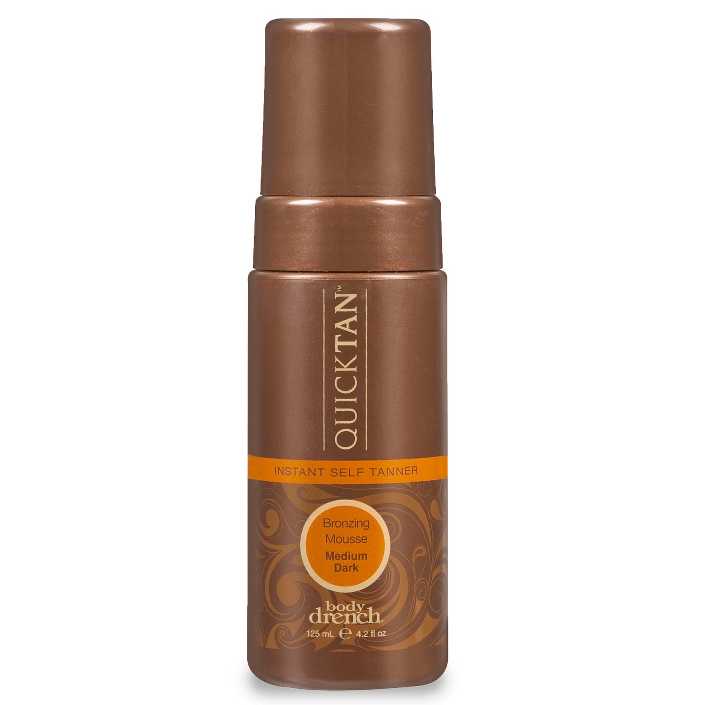 Body Drench QuickTan Self Tanner Mousse - Medium Dark Tan, Sunless Tanning Foam for Body, Natural-Looking Glow, 4.2 oz