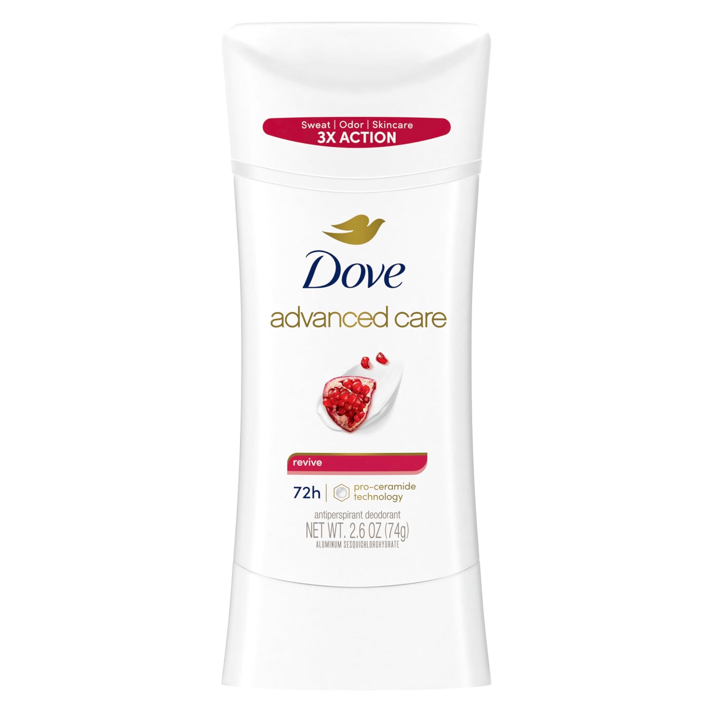Dove Advanced Care Antiperspirant Deodorant Stick Revive to help skin barrier repair after shaving by boosting skin's ceramide levels 72 hour odor Beauty and Personal Care Dove