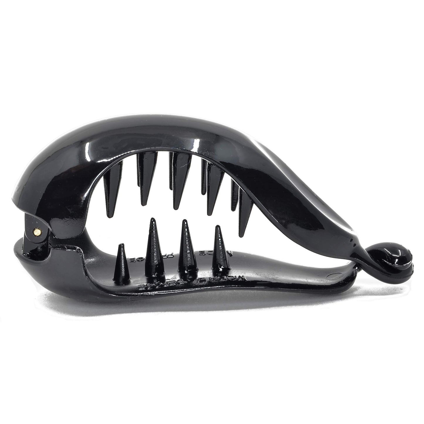 Camila Paris CP2302 2.75 Inch Small Hair Claw Clip for Women Black, Strong Hold Decorative Hair Clips Durable Styling Girls Hair Accessories. Ponytail