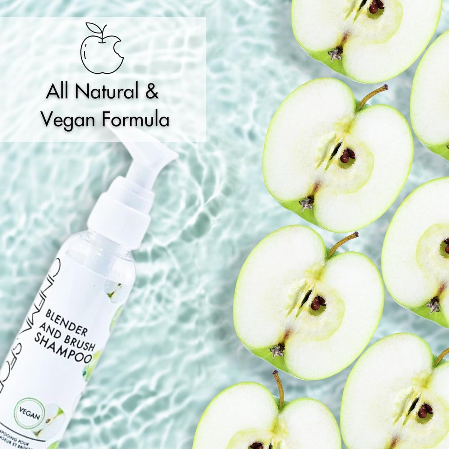 Cinema Secrets Vegan Makeup Brush Cleaner - Sponge & Makeup Brush Shampoo for Deep Cleansing - Removes Build-Up & Stains - Gentle & Cruelty-Free