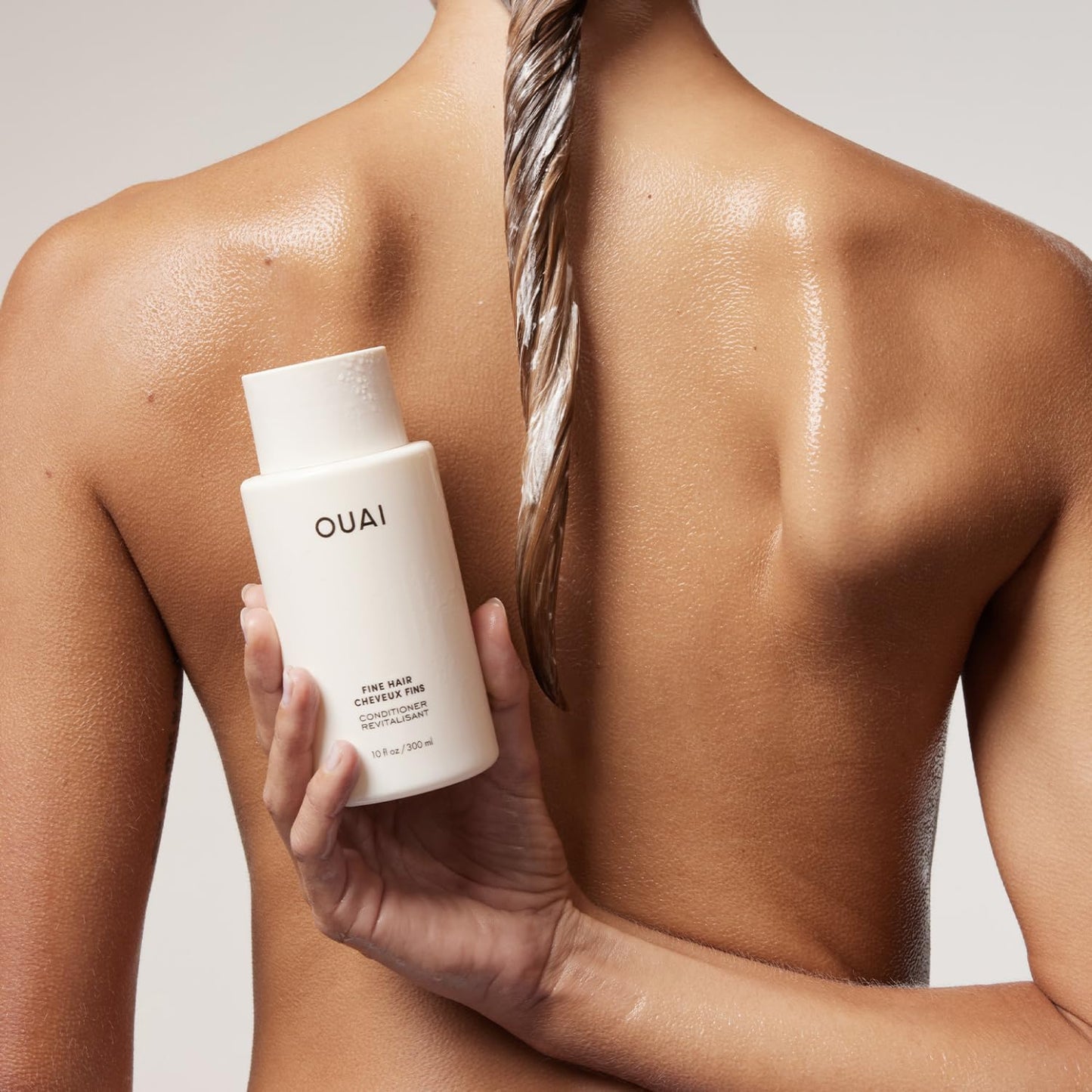 OUAI Fine Hair Conditioner Refill - Volumizing Conditioner Made with Keratin, Biotin and Chia Seed Oil - Adds Softness, Bounce and Volume - Free from Beauty and Personal Care OUAI
