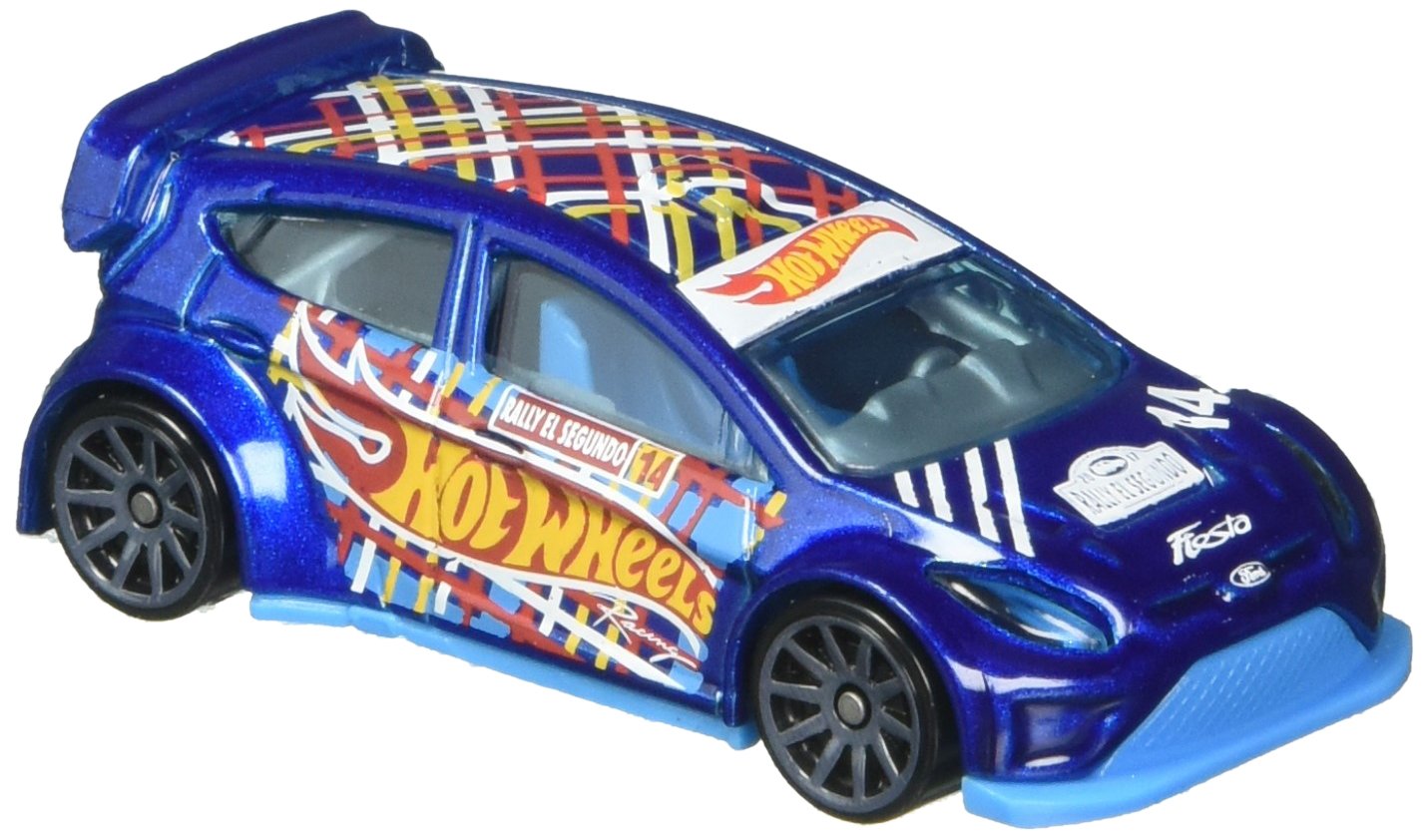 HOT WHEELS RACE TEAM 4/5, BLUE '12 FORD FIESTA 210/365 10 SPOKE