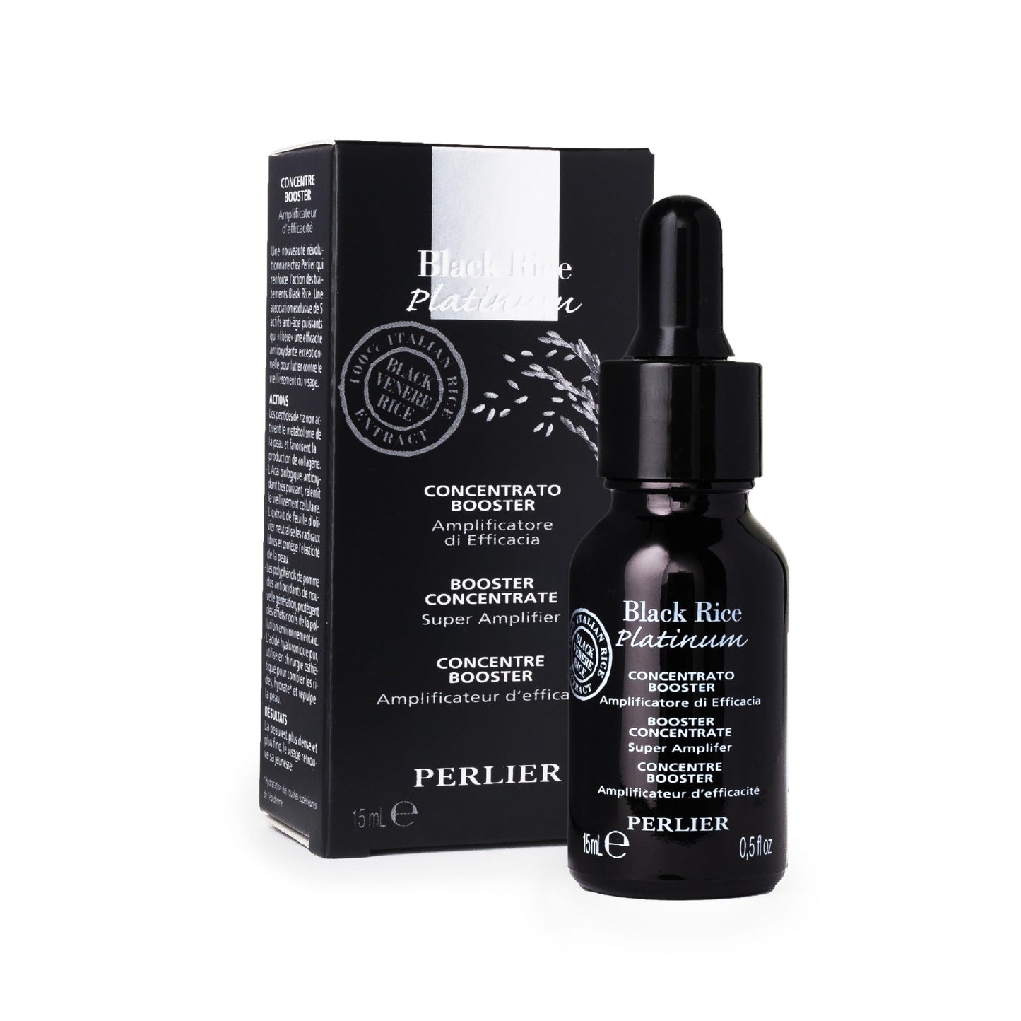 Perlier Black Rice Platinum Ultra Renewing Booster Face Serum, 0.5 fl. oz.